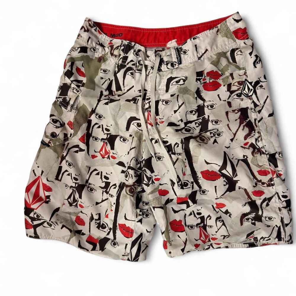 (2007-2009) Volcom Artist-Series Pop-Art Boardshorts - Multi - M